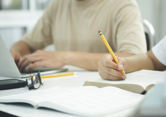 Reading a book. Education concept. Reading a book. Education concept.