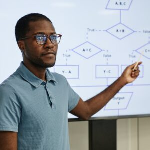 Teacher in Coding Class